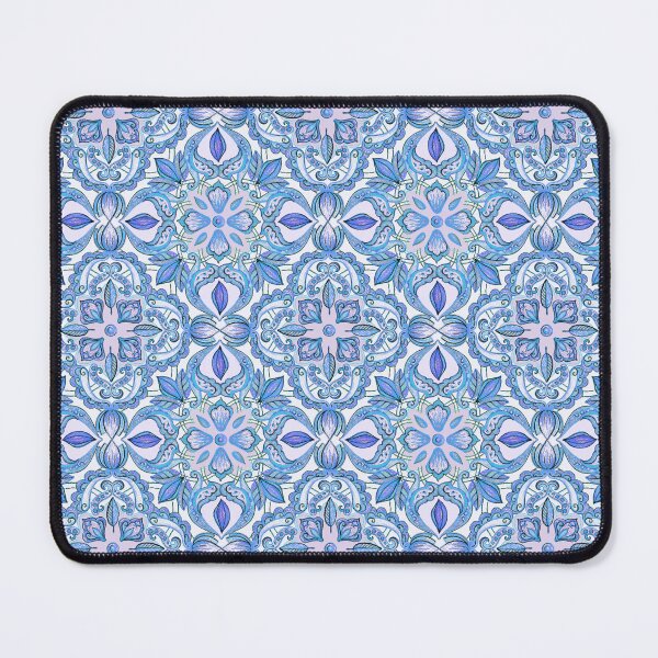 Item preview, Cornflower Blue, Lilac & White Floral Pattern designed and sold by micklyn.