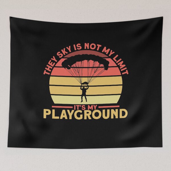 Item preview, Sky Is Not My Limit Parachute designed and sold by MooonTees.