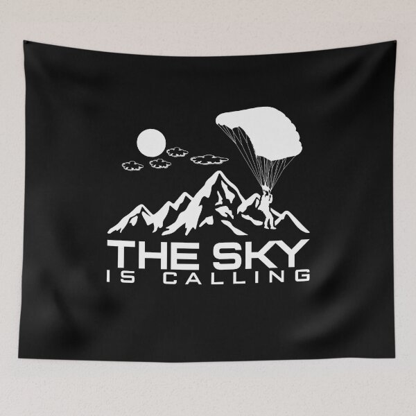 Item preview, The Sky Is Calling Parachute designed and sold by MooonTees.