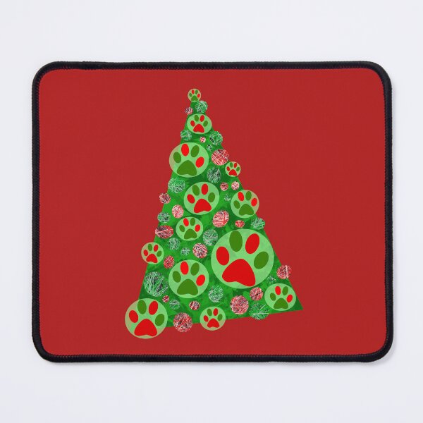 Item preview, Two Tone Animal Paw Christmas Tree Holiday Decoration designed and sold by AMSonArt.