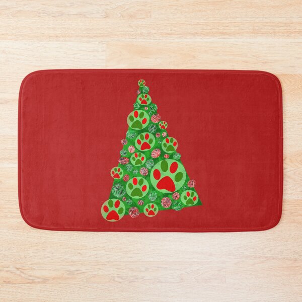 Item preview, Two Tone Animal Paw Christmas Tree Holiday Decoration designed and sold by AMSonArt.