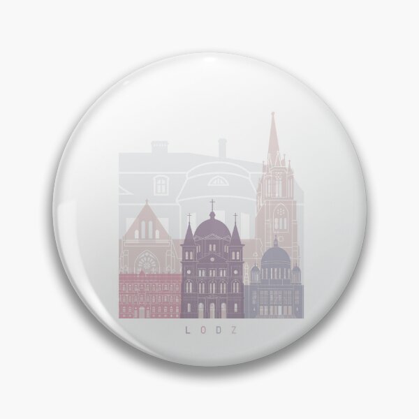 Item preview, LODZ SKYLINE POSTER PASTEL designed and sold by paulrommer.