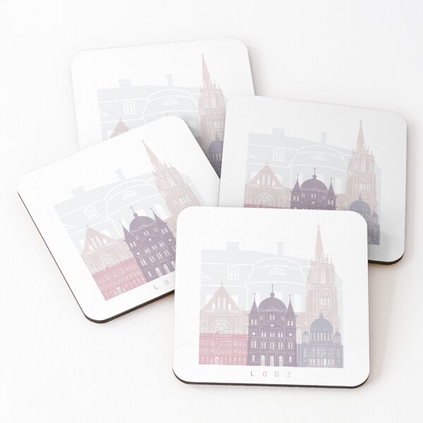 Item preview, LODZ SKYLINE POSTER PASTEL designed and sold by paulrommer.