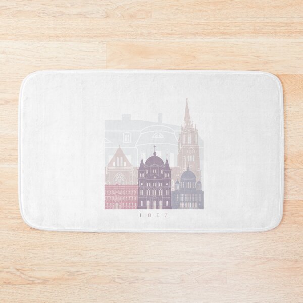 Item preview, LODZ SKYLINE POSTER PASTEL designed and sold by paulrommer.