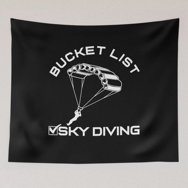 Item preview, Bucket List Sky Diving Parachute designed and sold by MooonTees.