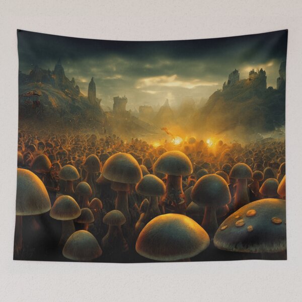 Item preview, The Battle of the Mushrooms designed and sold by PM-Artistic.