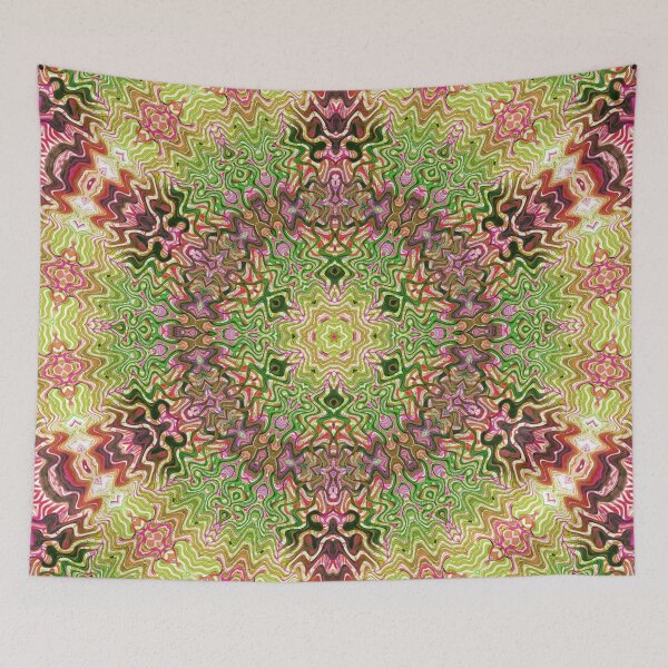 Item preview, Hippie Vibes Kaleidoscope Abstract Radial Symmetry Pattern Boho Aesthetic Art 5 of 12 designed and sold by Beachy.