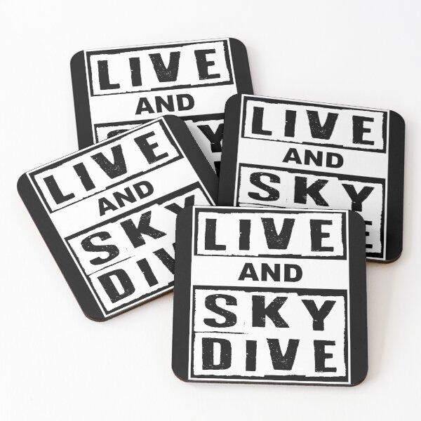 Item preview, Live And Skydive Parachute designed and sold by MooonTees.