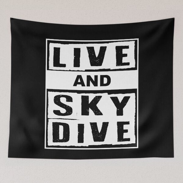 Item preview, Live And Skydive Parachute designed and sold by MooonTees.