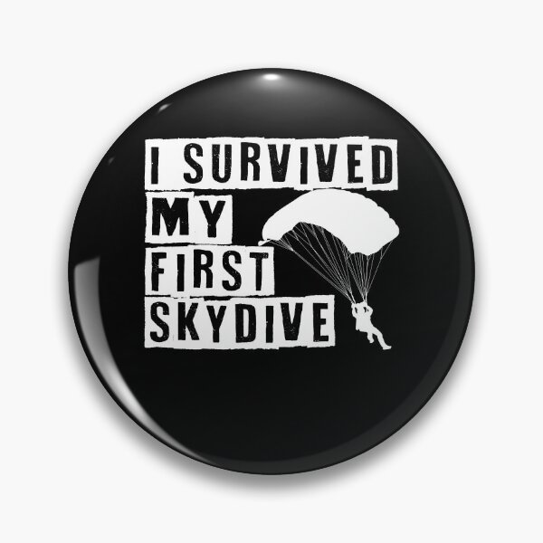 Item preview, I Survived My First Skydive Parachute designed and sold by MooonTees.