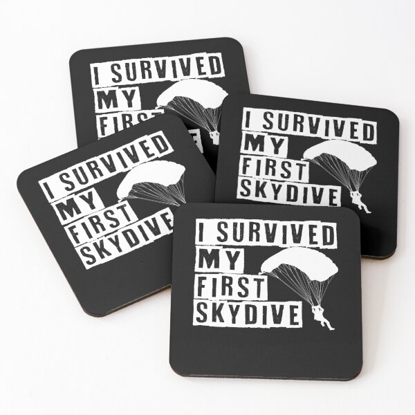 Item preview, I Survived My First Skydive Parachute designed and sold by MooonTees.