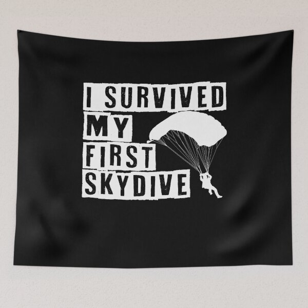 Item preview, I Survived My First Skydive Parachute designed and sold by MooonTees.