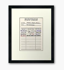 (Librarians) Season Villains Framed Print