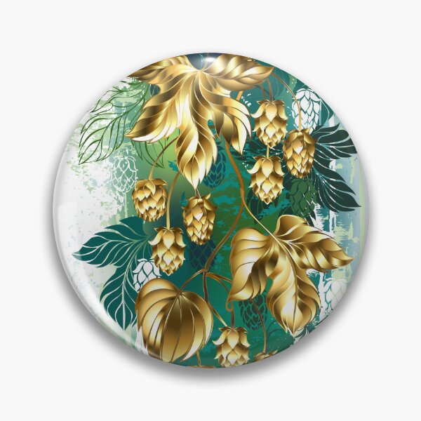 Item preview, Lúpulos dorados sobre pintura verde designed and sold by Blackmoon9.