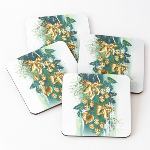 Item preview, Lúpulos dorados sobre pintura verde designed and sold by Blackmoon9.