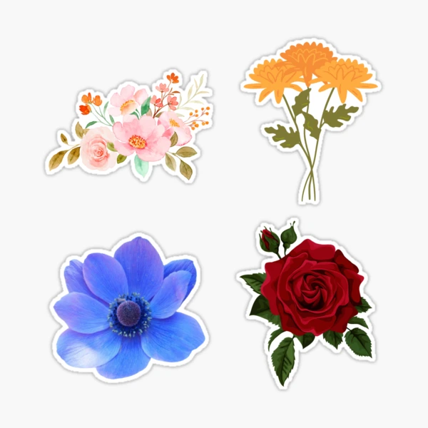 flowers stickers pack | Sticker