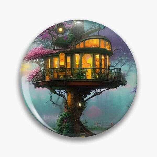 Item preview, Fantasy Retro Futuristic Treehouse designed and sold by AlteredUrbane.
