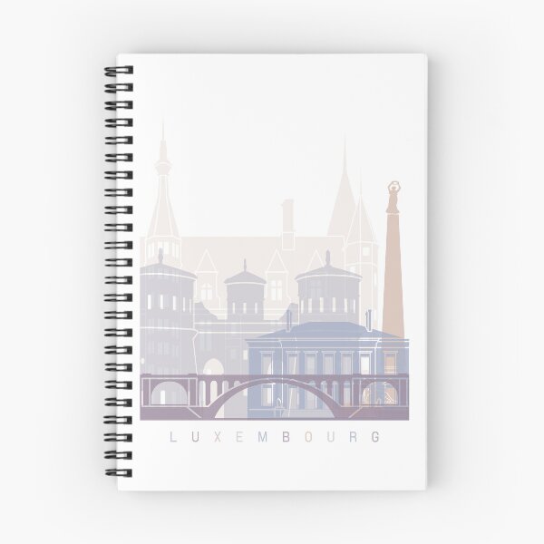Item preview, LUXEMBOURG SKYLINE POSTER PASTEL designed and sold by paulrommer.