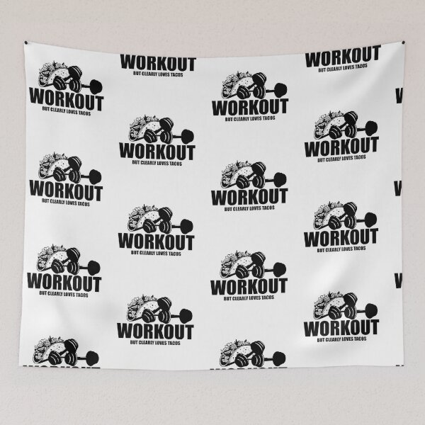 Item preview, Workout but clearly loves tacos designed and sold by VimuDS.