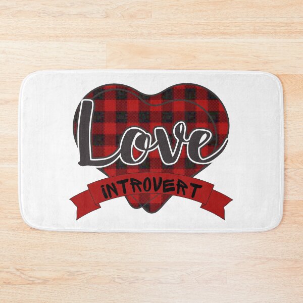 Item preview, Love Heart Introvert Tartan designed and sold by RockBeeDesigns.