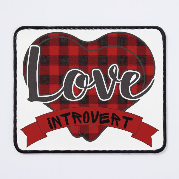 Item preview, Love Heart Introvert Tartan designed and sold by RockBeeDesigns.