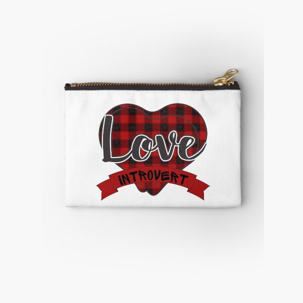 Item preview, Love Heart Introvert Tartan designed and sold by RockBeeDesigns.