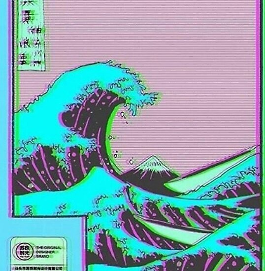 The Great Wave off Vaporwave Kanagawa Posters by nietr | Redbubble
