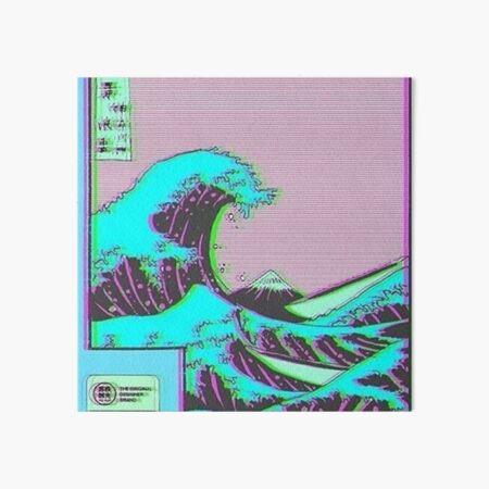 The Great Wave off Vaporwave Kanagawa Art Board Print