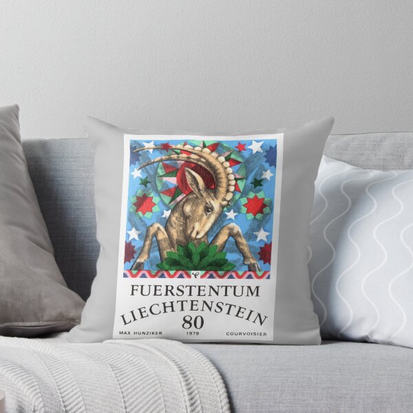 Item preview, 1978 Liechtenstein Capricorn Postage Stamp designed and sold by retrographics.