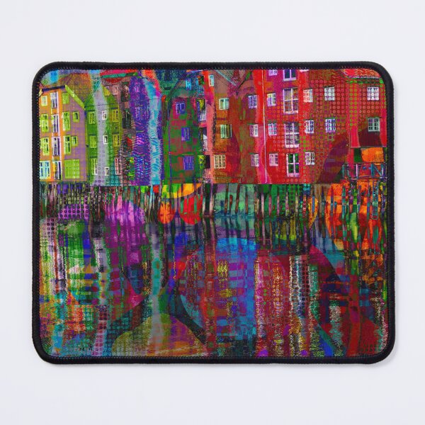 Item preview, “Warehouses” | Trondheim, Norway designed and sold by LiseHoltArt.