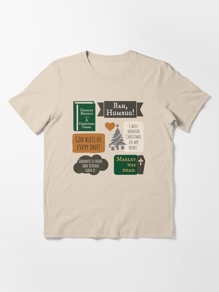 Dickens Scrooge A Christmas Carol Holiday Quotes | Essential T-Shirt