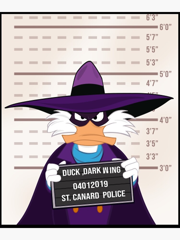 "Darkwing Duck Mugshot" Poster for Sale by Redbubble