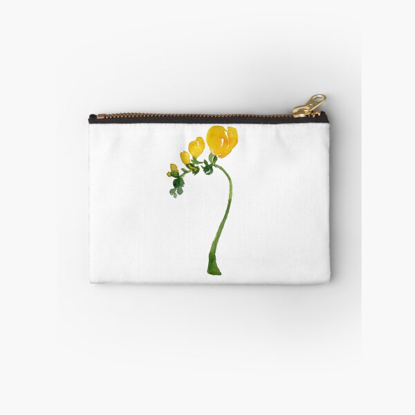 Item preview,  Watercolor yellow freesia illustration single object designed and sold by Yana Mustafina | Boho Soulful Designs.