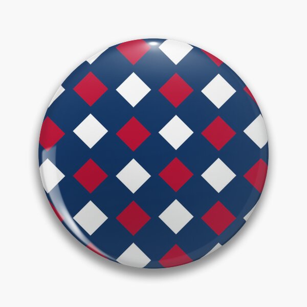 Item preview, Red and White Checkered Pattern Navy Blue Background designed and sold by GemsAnatomy.