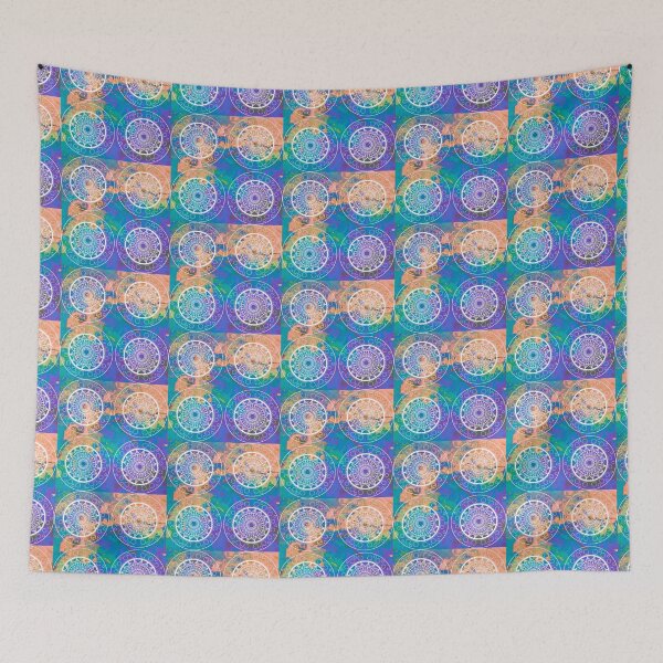 Item preview, Mandala Orange and Purple Swirl designed and sold by danitacreate.