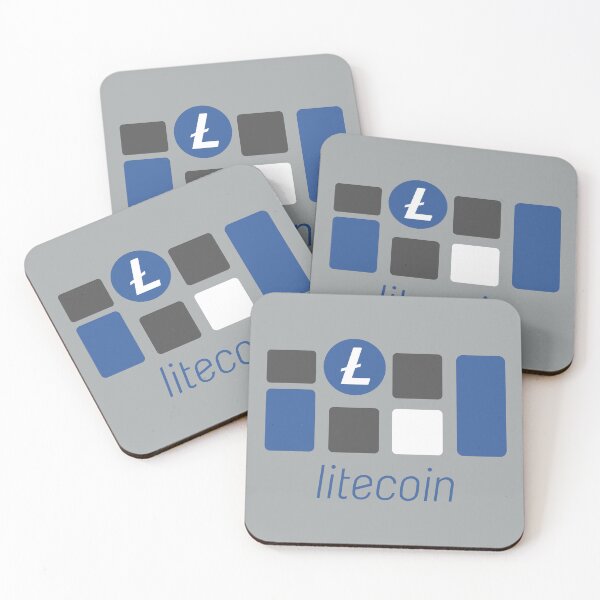 Artikelvorschau, Litecoin LTC Crypto Altcoin – Abstrakte Formen entworfen und verkauft von CryptoMoods.