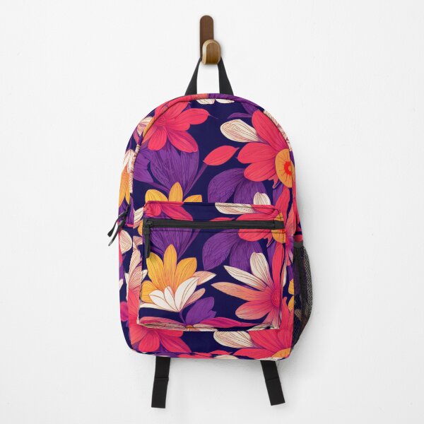 Item preview, Flower patterns in bright autumn colors designed and sold by LiliD.