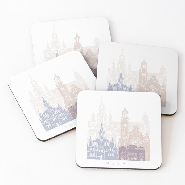 Item preview, MALMO SKYLINE POSTER PASTEL designed and sold by paulrommer.