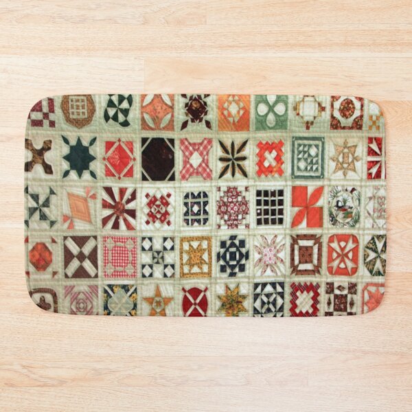 Item preview, Patchwork square mosaic with various shapes inside and shades  designed and sold by ErisMerch.