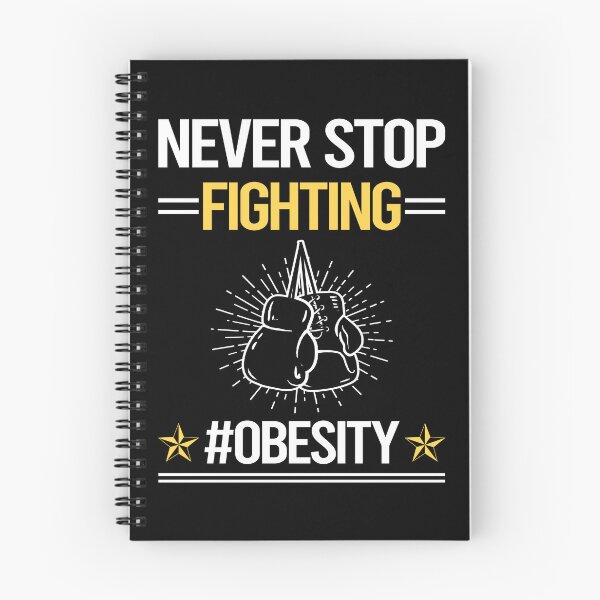 Item preview, Never Stop Fighting With Obesity designed and sold by StoreHornedFace.