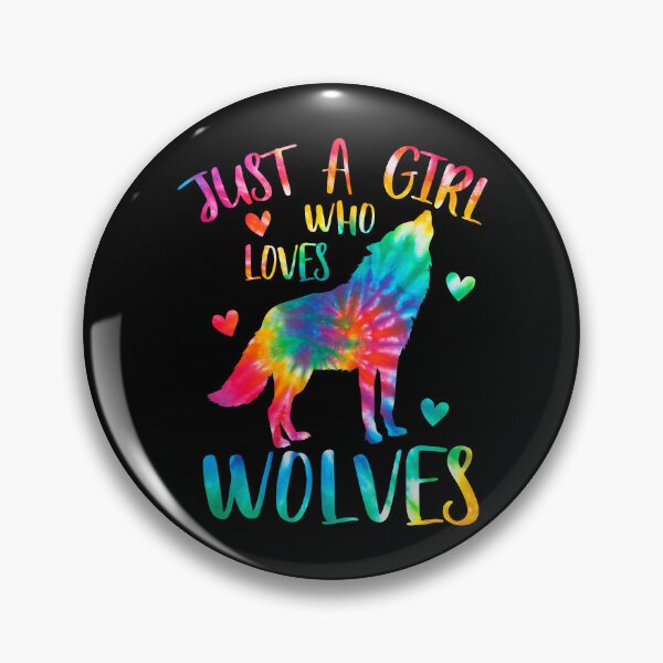 Item preview, Just A Girl Who Loves Wolves Tie Dye Cute Wolf Lover designed and sold by ArcWarden-art.