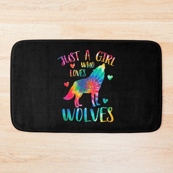 Item preview, Just A Girl Who Loves Wolves Tie Dye Cute Wolf Lover designed and sold by ArcWarden-art.
