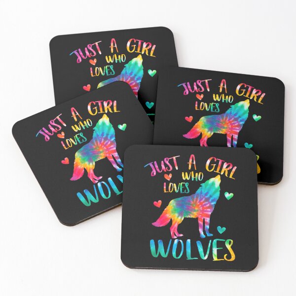 Item preview, Just A Girl Who Loves Wolves Tie Dye Cute Wolf Lover designed and sold by ArcWarden-art.