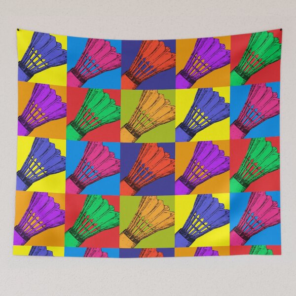 Item preview, Badminton Shuttlecock Pop Art Style designed and sold by Designs by Lee.
