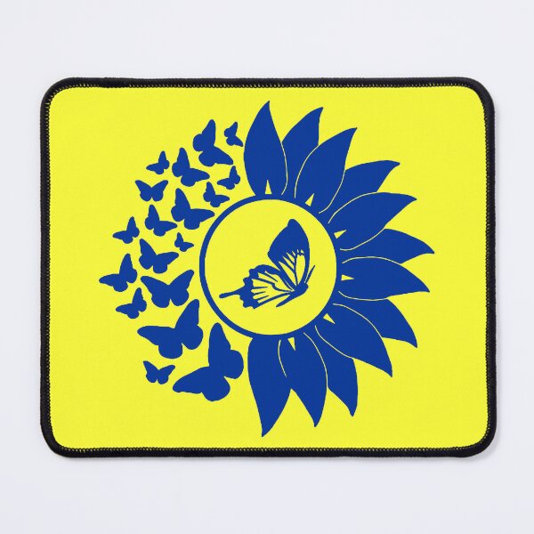 Item preview, Butterflies Flying from Sunflower Navy Blue Tattoo designed and sold by Summer-Winter.