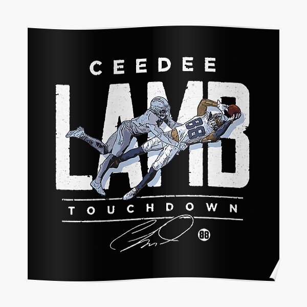 Ceedee Lamb Poster Dallas Cowboys Wall Art Printable 