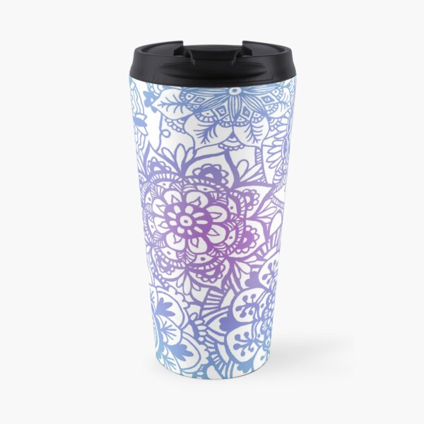 Pastel Mandala Pattern Travel Mug