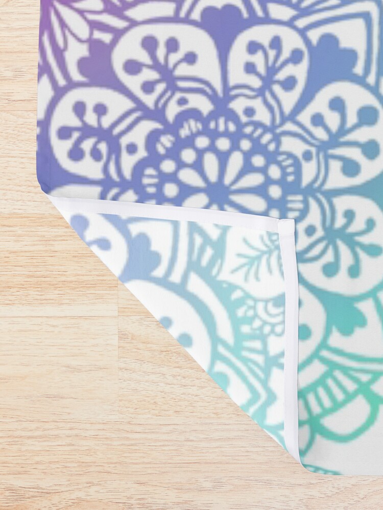 Alternate view of Pastel Mandala Pattern Shower Curtain