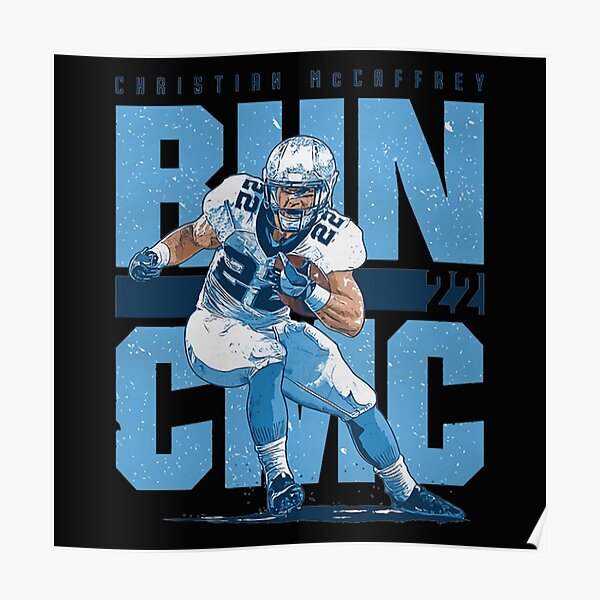 Carolina Panthers Christian McCaffrey Sports Print Art 11x17