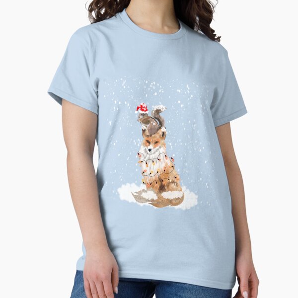 Item preview, Christmas squirrel and fox designed and sold by SpiritedArtwork.